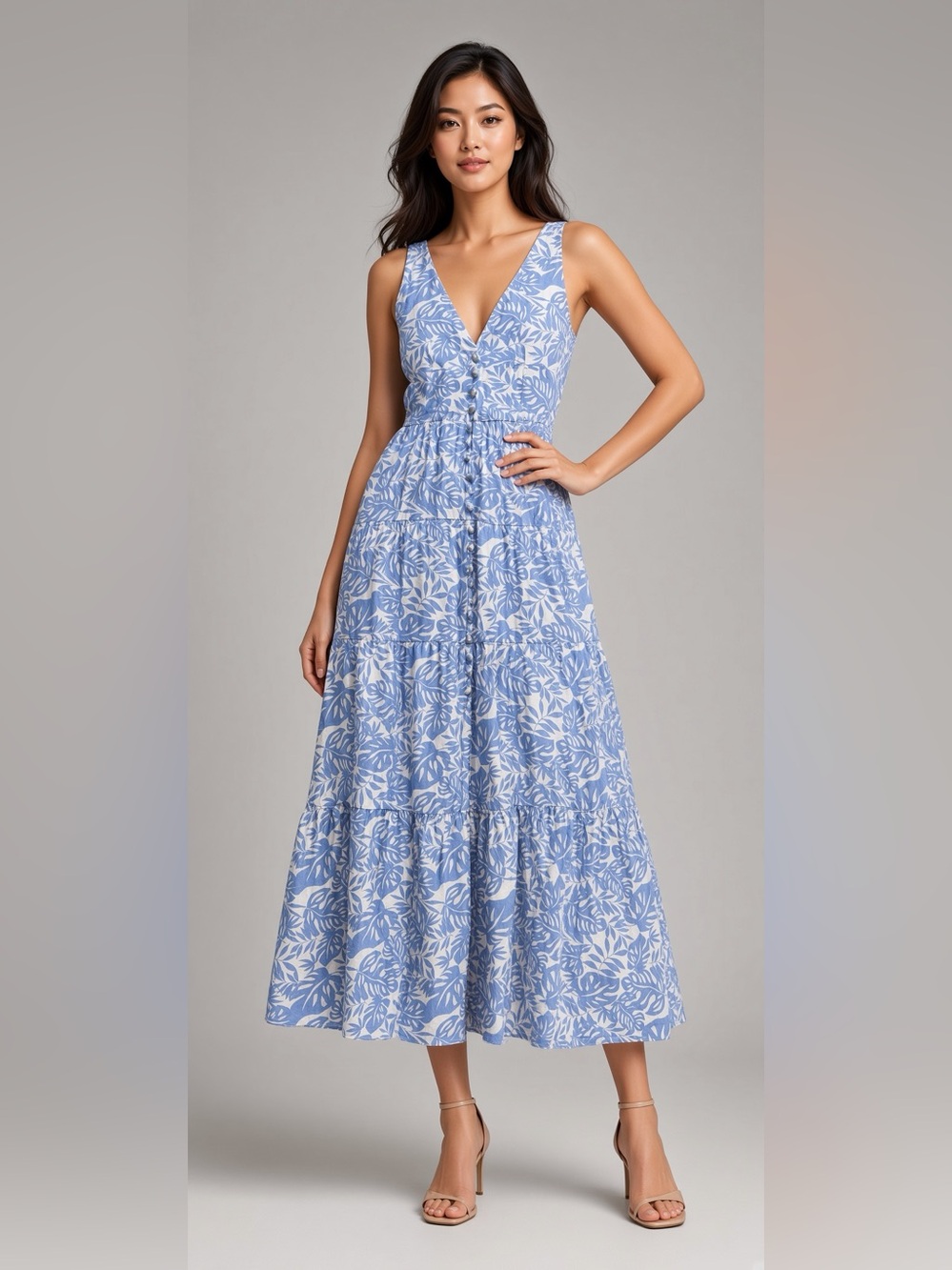 Jessica Simpson Cotton Midi Dress – Size S